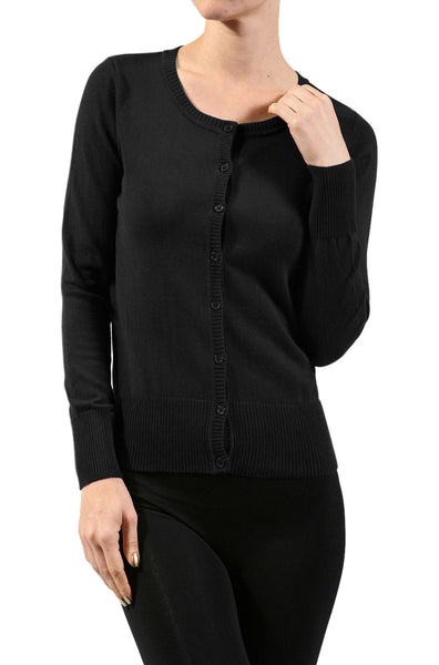 Long Sleeve Scoop Neck Button Up Cardigan - BodiLove | 30% Off First Order
- 1