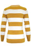 Long Sleeve V-Neck Pullover Cardigan - BodiLove | 30% Off First Order - 17 | Mustard & White